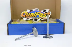 53-120194 Qualfast Chevy Sbc Vortec Street Perf Stainless Steel Valves - 8 Intake Keepers