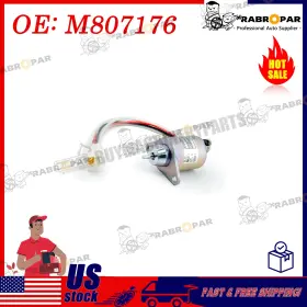 M807176 Rabropar 12v Stop Solenoid For Yanmar Engine 2v78c John Deere Tractor 355d Gx355