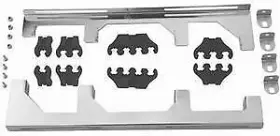 R7251 Racing Power Company Chrome Deluxe Universal Linear Wire Loom Set