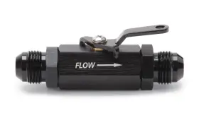 650643 Russell Shutoff Valve 8an Male Black Finish