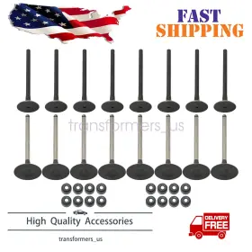 13711-22030 Soillar Intake Exhaust Valves With Seals For 98-05 Toyota Corolla Mr2 Celica Gt 1.8 1zzfe