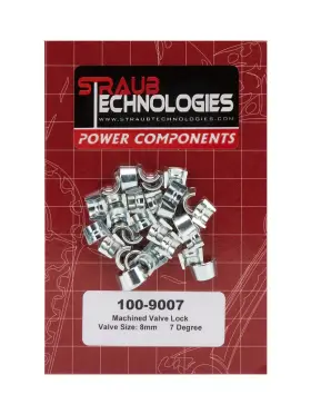 100-9007 Straub Technologies Inc. Valve Locks 7-deg 8mm Machined Steel 16pk