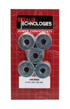 346-0060 Straub Technologies Inc. Valve Spring Shims 50pk .060 Gm Ls Engines