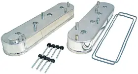 A9700123 Top Street Performance Gm Ls Fabricated Aluminum Valve Covers With Coil Mounts Polished