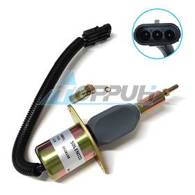 Toppuh 3928160 New 12v Shut Off Stop Solenoid For Cummins 6cta 8.3l Sa-4293-12