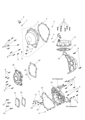 T1260838 Triumph Motorcycles - Genuine Oem Alternator Cover Gasket