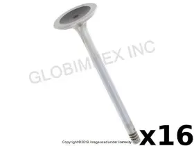 111209 Trw For Bmw 2002-2010 Exhaust Valve 29.0 Mm 6 Stem 16 Pcs Warranty