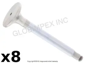 261108 Trw For Mercedes 1970-1981 Exhaust Valve 11 Mm Shaft Diameter 8 Pcs