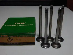 Trws1869 Trw S1869 Exh Valves 1950-1956 Nash Ambassador 252 Eng 6 Cyl Oem#3127982 Set Of 5