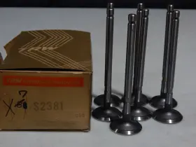 S2381 Trw Exhaust Valves 1962-1965 Ford Fairlane 260 221 Engs 8 Cyl 7 In Set