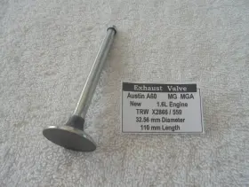 X2866 Trw Austin A60 Mg Mga 1.6l Exhaust Valve