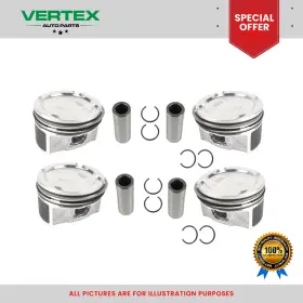 011pi00112000 Vertex Auto Part Piston Fits Vauxhall Astra J Corsa D Insignia Mokka 1.4 Turbo Std X 4 Brand New