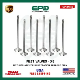 Lr-x8-r6942 Vertex Lr-x8-r6942/scr Land Rover 3.0 2.7 Intake Valves X8 For 448dt 306dt 276dt And 368dt Diesel Engine