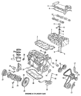 021-109-611-g Volkswagen Genuine Exhaust Valve