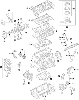 04e-109-611-j Volkswagen Genuine Exhaust Valve
