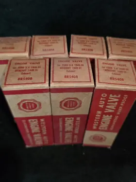 Rr5408 Western Auto Rr5409 7 Nos Engine Valves Exhaust 1949-50 V8 Ford 1949-51 Mercury