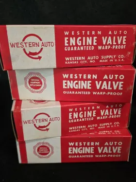Rr5459 Western Auto 4 Nos Engine Valves 1950 -1954 Chevy