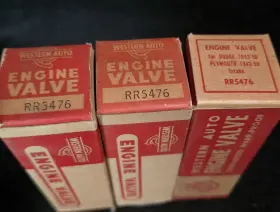 Rr5476 Western Auto 3 Nos Engine Valves Intake 1942-50 Dodge And Plymouth