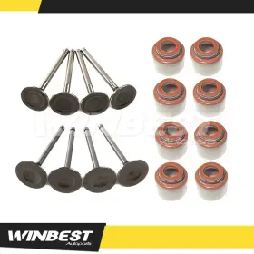 Wbev0102vs01 Winbest Autoparts 8 Intake Exhaust Valves With Seals For 81-95 Toyota Pickup 4runner 2.4l Sohc 22r