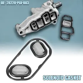 28220-plx-003 X Autohaux Spool Valve Filter Solenoid Gasket Black For Honda Civic 01-05