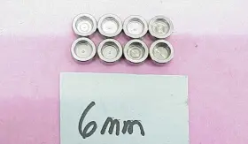 Dw-lc2356 Xceldyne/del West Set Of 8 Lash Caps 6 Mm X .060 Thickness Nascar