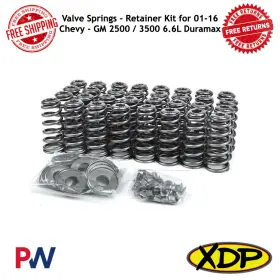 Xd386 Xdp Valve Springs - Retainer Kit For 01-16 Chevy Gm 2500 / 3500 6.6l Duramax