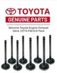 Genuine Toyota Engine Exhaust Valve 13715-F0010 8 Pack New. Price: $126.94.