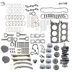 Engine Rebuild Overhaul Kit- Crankshaft/piston/timing 10-16 For Hyundai Kia 3.3L New. Price: $527.80.