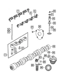 Genuine Mopar Intake Valve Right Cylinder Head 5038812AB New. Price: $62.43.