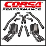 Corsa Sport Cat-back Twin Exhaust Fits 12-15 Camaro Coupe ZL1 6.2L New. Price: $2099.99.