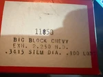 Manley 11850 2.250" Big Block Chevy Severe Duty +.100 Intake Valves Set Of New. Price: $235.00.