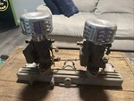 Offenhauser Dual Carb Intake Manifold 1949-54 Chevy 216/235 Inline Vintage Used. Price: $850.00.