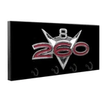 1960'S 260 V8 Engine Emblem Design Wood Key Hanger Pet Leash Holder New. Price: $29.95.