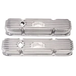 Edelbrock Valve Cover Set 4192; Classic Series Polished Aluminum For B/rb Mopar New. Price: $415.69.