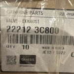 **usa New Total Of Pcs Genuine Hyundai Exhaust Valve 22212-3C800. Price: $100.00.