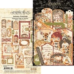 Graphic 45 "autumn Greetings" Chipboard Tags & Frames 30PCS Fall Scrapjack's Pl. New. Price: $9.99.