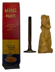 New Old Stock Exhaust Valves Set Of 2 For 1955-58 Mopar V8 Models #1614665. Price: $85.00.