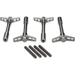 Chevrolet; Valve Cover Wing Nut And Stud Set; Chrome With Embossed Bowtie; New. Price: $31.99.