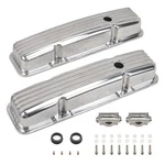 Aluminum Valve Covers With Holes Retro Finned Polished Compatible 58-86 .... Price: $152.00.