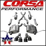 Corsa 2.5" Dual Cat-back Exhaust Kit Fits 14-21 Jeep Grand Cherokee Summit 5.7L New. Price: $2549.99.