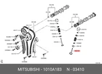 Genuine Oe Valve Intake 1010A183 For Mitsubishi 1010-A183 Neu. Price: $17.94.