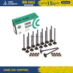 Intake Exhaust Valves W/ Seals Fit 92-05 Honda Civic Del Sol D16Z6 D17A1 A2 New. Price: $69.99.