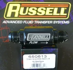 Russell 650613 Line Fuel Check Valve -8 Male Inlet Outlet Black Anodized New. Price: $64.95.