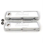Edelbrock 4460 Signature Series Chrome Valve Cover Set, Sb Fits Ford New. Price: $78.95.