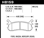 Hawk Blue 9012 Disc Brake Pad P/n HB159E.492 New. Price: $168.29.