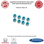 Supertech 5.5MM Valve Stem Exhaust Seals Set Of For Honda & Acura #VS-H5.5E-8 New. Price: $19.04.