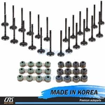 Intake & Exhaust Valve Kit W/ Stem Seals For 01-06 Hyundai Kia 3.0L 3.5L New. Price: $94.20.