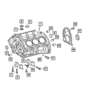 Genuine Mopar Piston Oil Cooler Jet 5143013AA New. Price: $39.42.