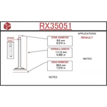 Itm Engine Components RX35051 Exhaust Valve For 84-90 Fuego R18I New. Price: $24.99.