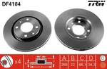 Trw DF4184 Brake Disc For Citro (df-psa), Ds, Fengshen, Opel, Peugeot, Neu. Price: $43.62.